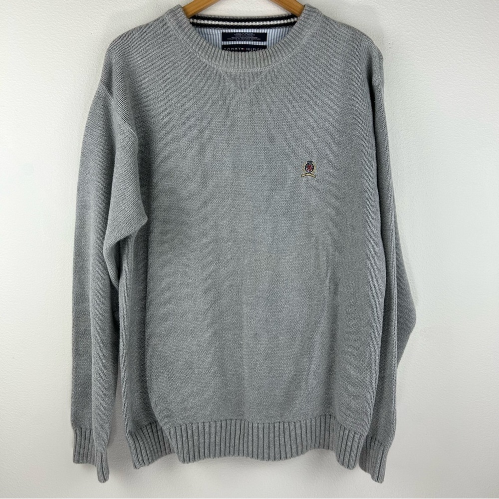 Tommy Hilfiger Men’s Cotton Crewneck Sweater. Size L
